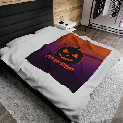 Let's Get Spooky Velveteen Plush Blanket
