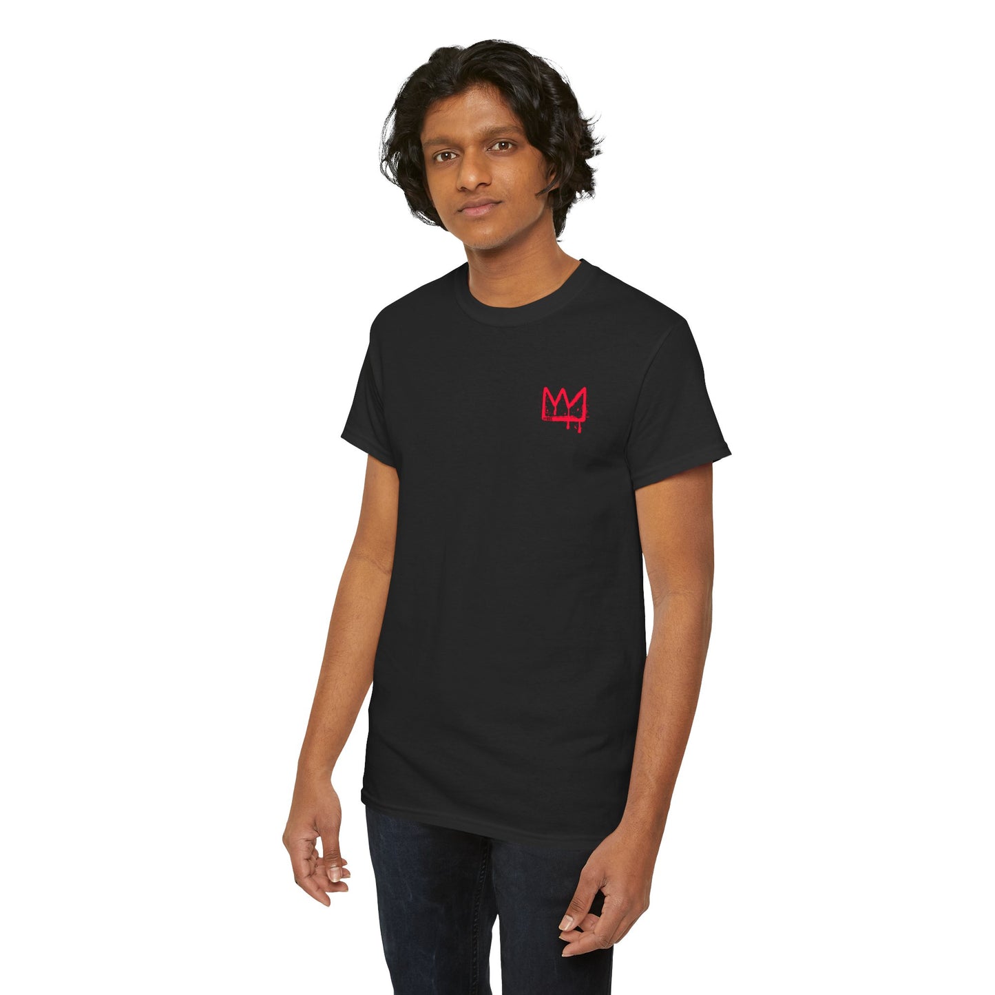 Red Drip Smiley Tee