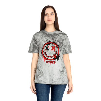 Tie-Dye Drip Smiley VYBES T-Shirt