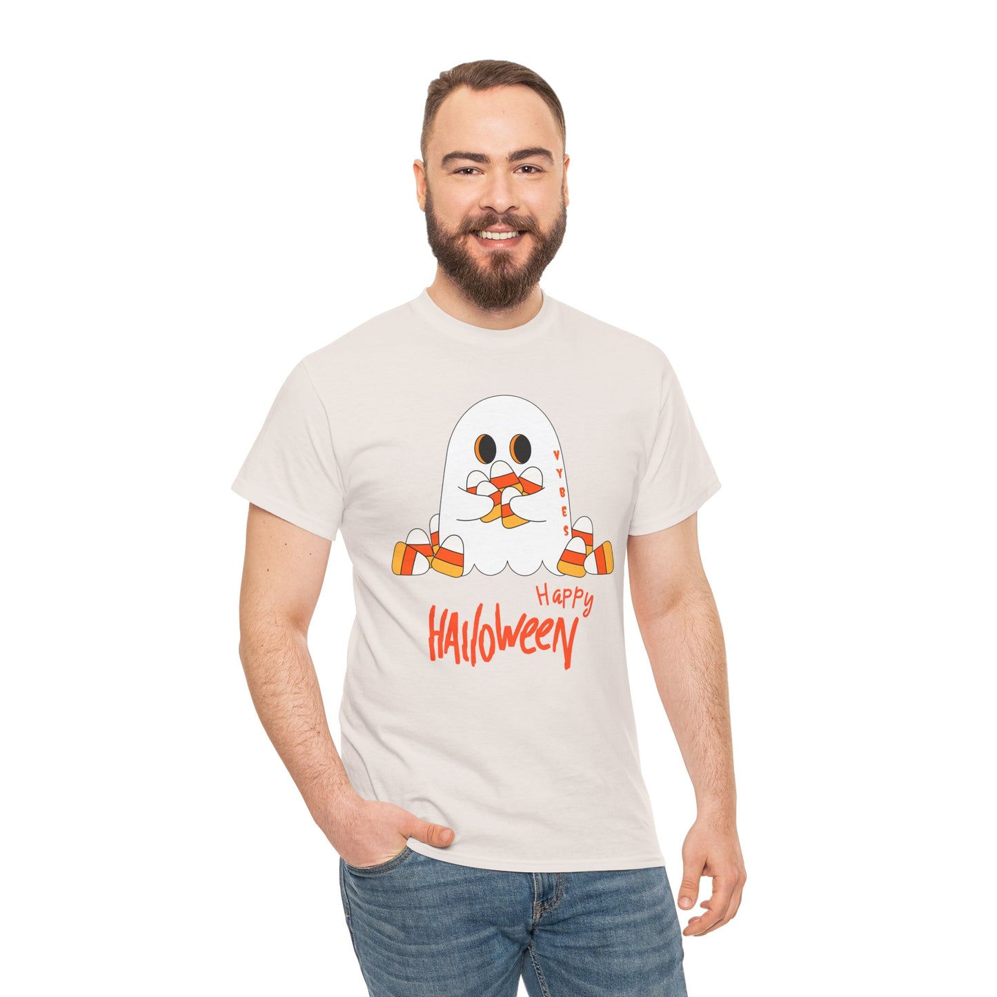 Candy Corn Ghost Vybes Tshirt