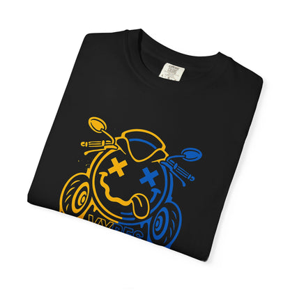 Smiley Motorbike Drip T-Shirt