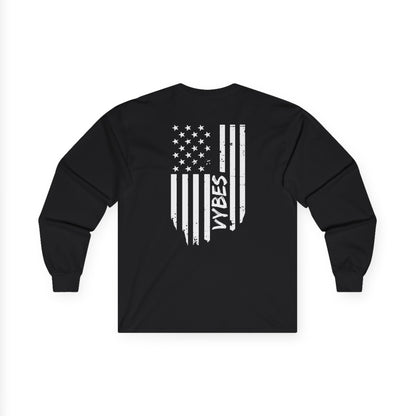Vybes American Flag Long Sleeve Tee