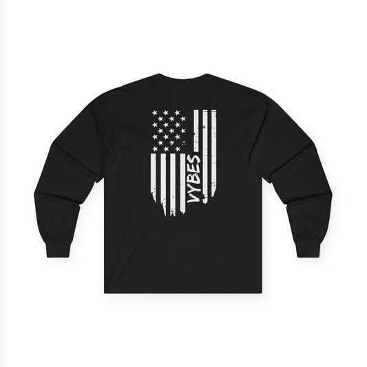 Vybes American Flag Long Sleeve Tee