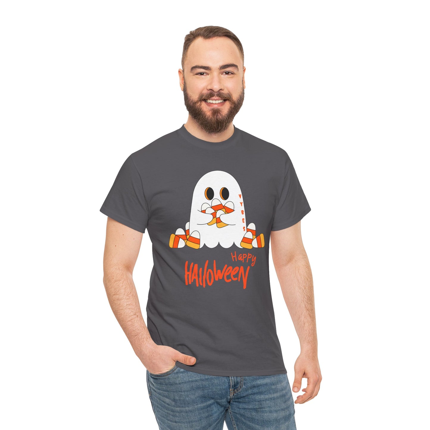 Candy Corn Ghost Vybes Tshirt