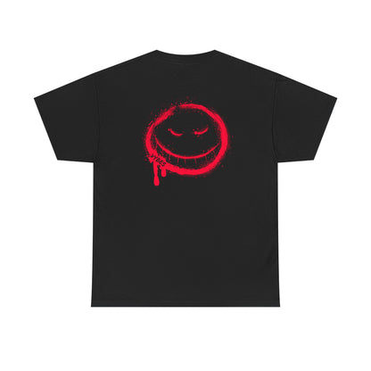 Red Drip Smiley Tee