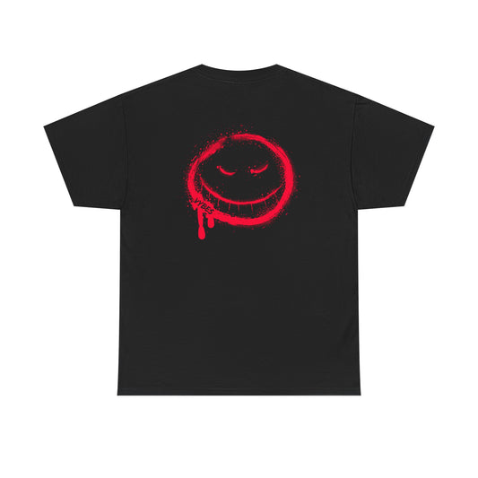 Red Drip Smiley Tee