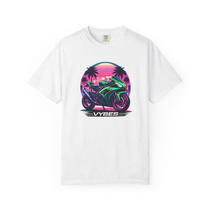 Retro Neon Motorcycle T-Shirt