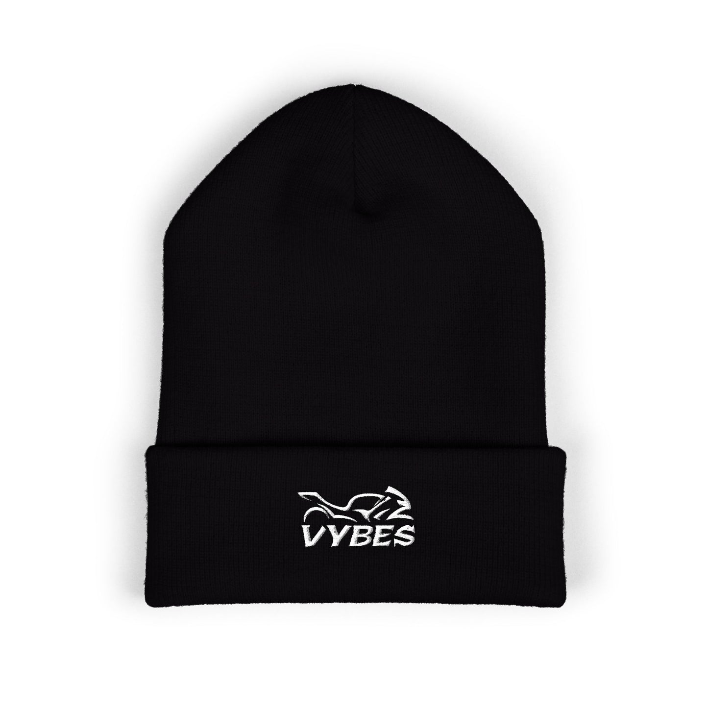 Embroidered Vybes Cuffed Beanie