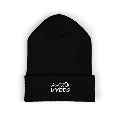 Embroidered Vybes Cuffed Beanie