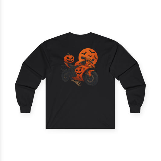 Halloween Motorcycle Long Sleeve Tee