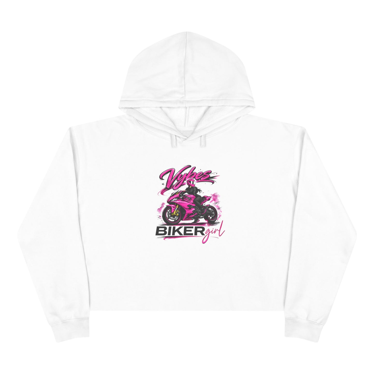 Biker Girl Crop Hoodie