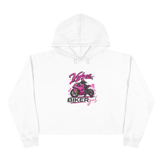 Biker Girl Crop Hoodie
