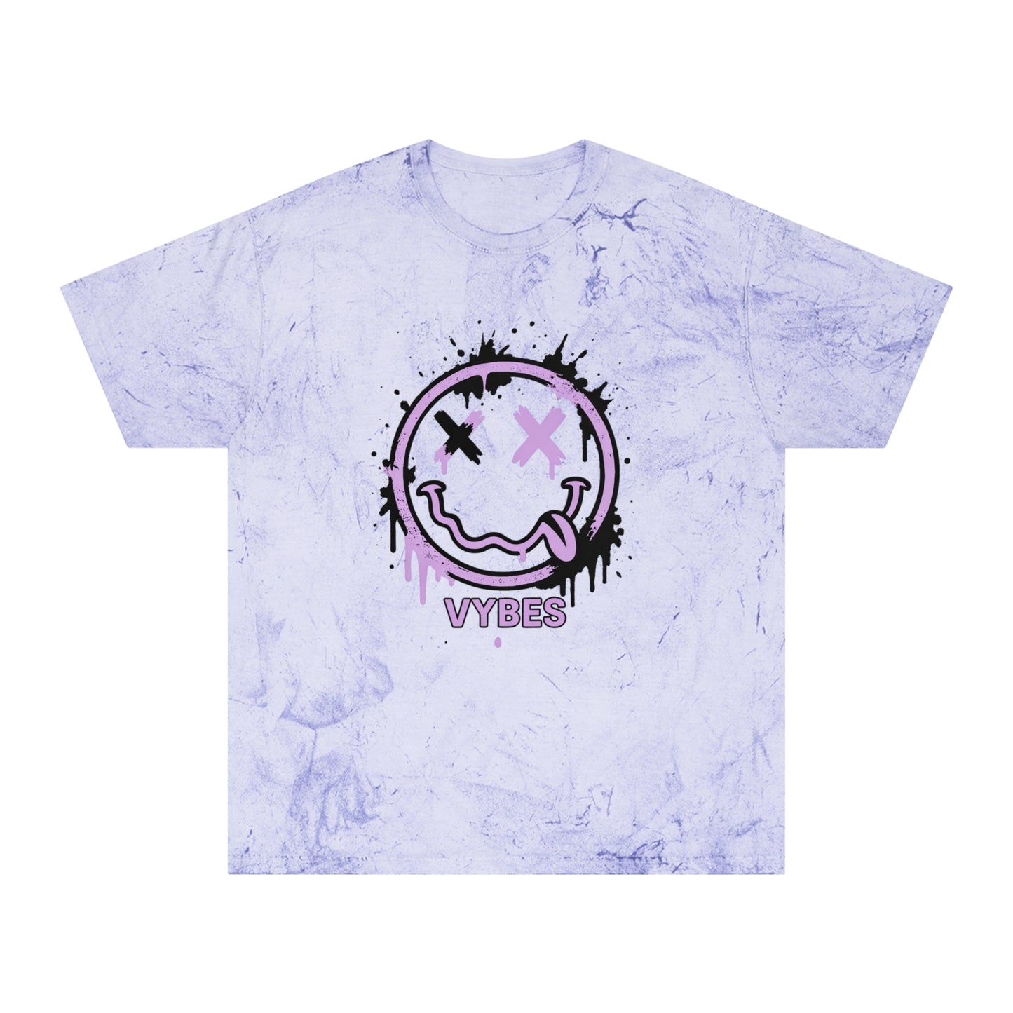 Tie-Dye Drip Smiley VYBES T-Shirt