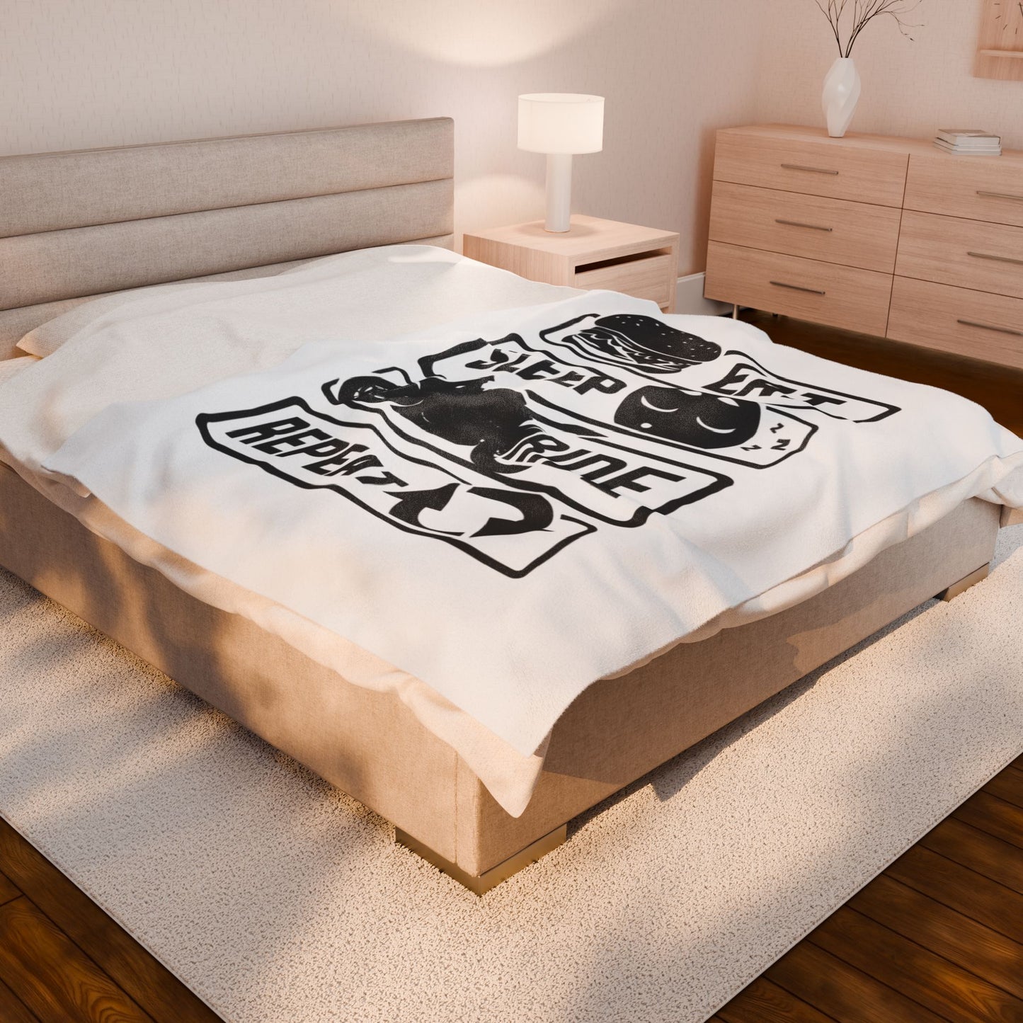 Motorcycle Lover's Velveteen Plush Blanket