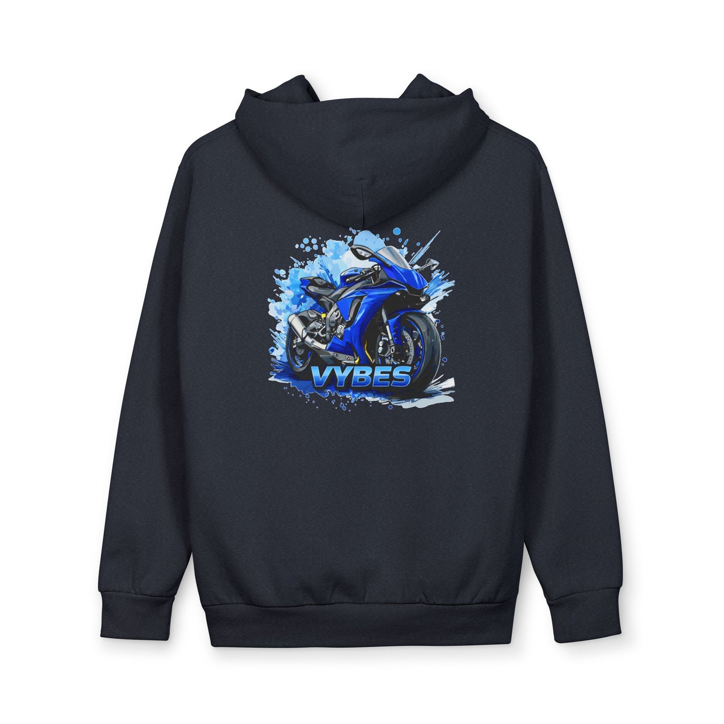 Blue Sportbike Heavyweight Hoodie