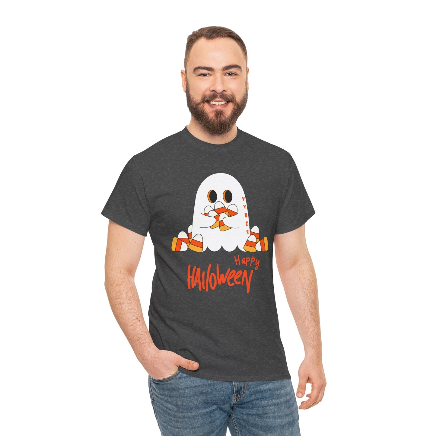 Candy Corn Ghost Vybes Tshirt