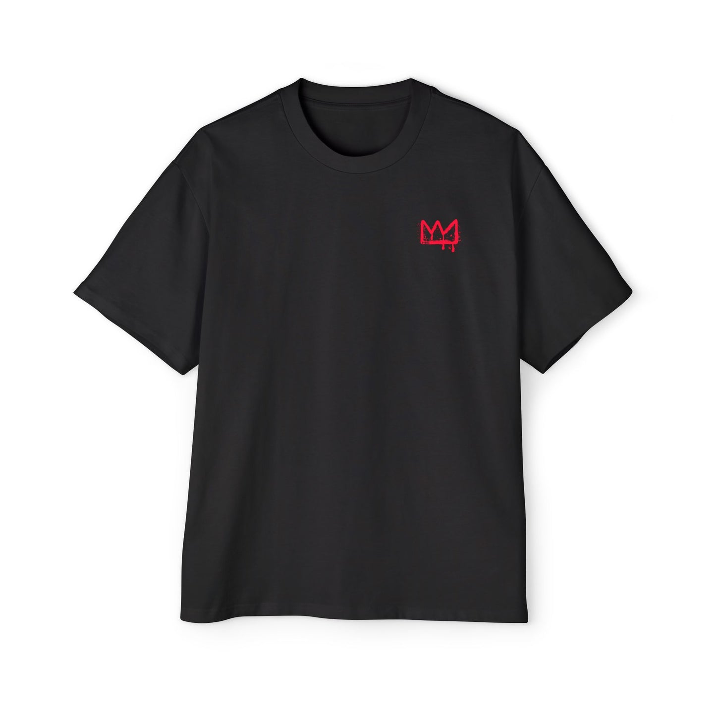 Red Drip Smiley Oversized Tee