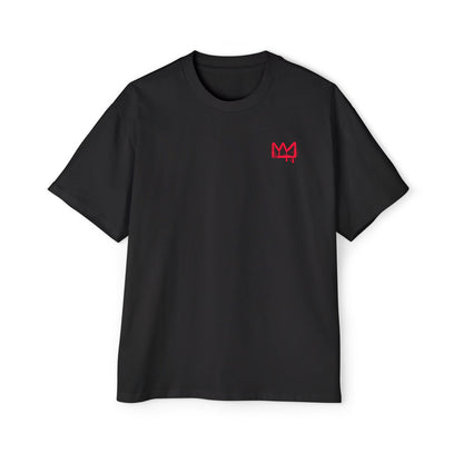 Red Drip Smiley Oversized Tee