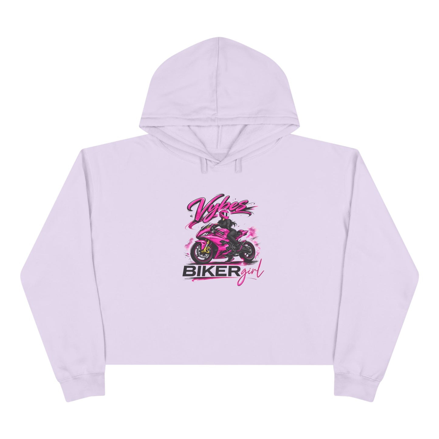 Biker Girl Crop Hoodie