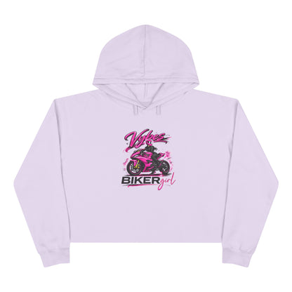 Biker Girl Crop Hoodie