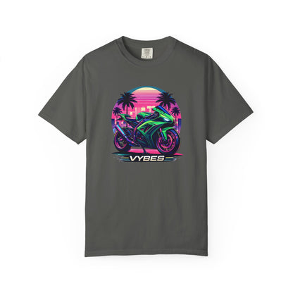 Retro Neon Motorcycle T-Shirt