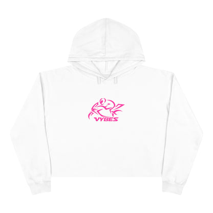 Vybes Pink Rider Crop Hoodie