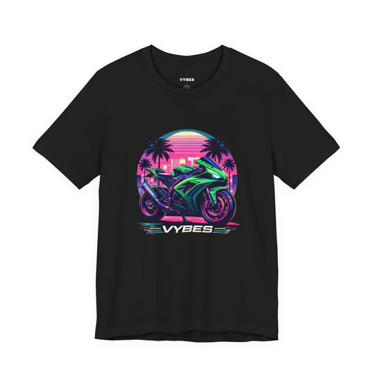Vybes Moto Retro Sunset Tee