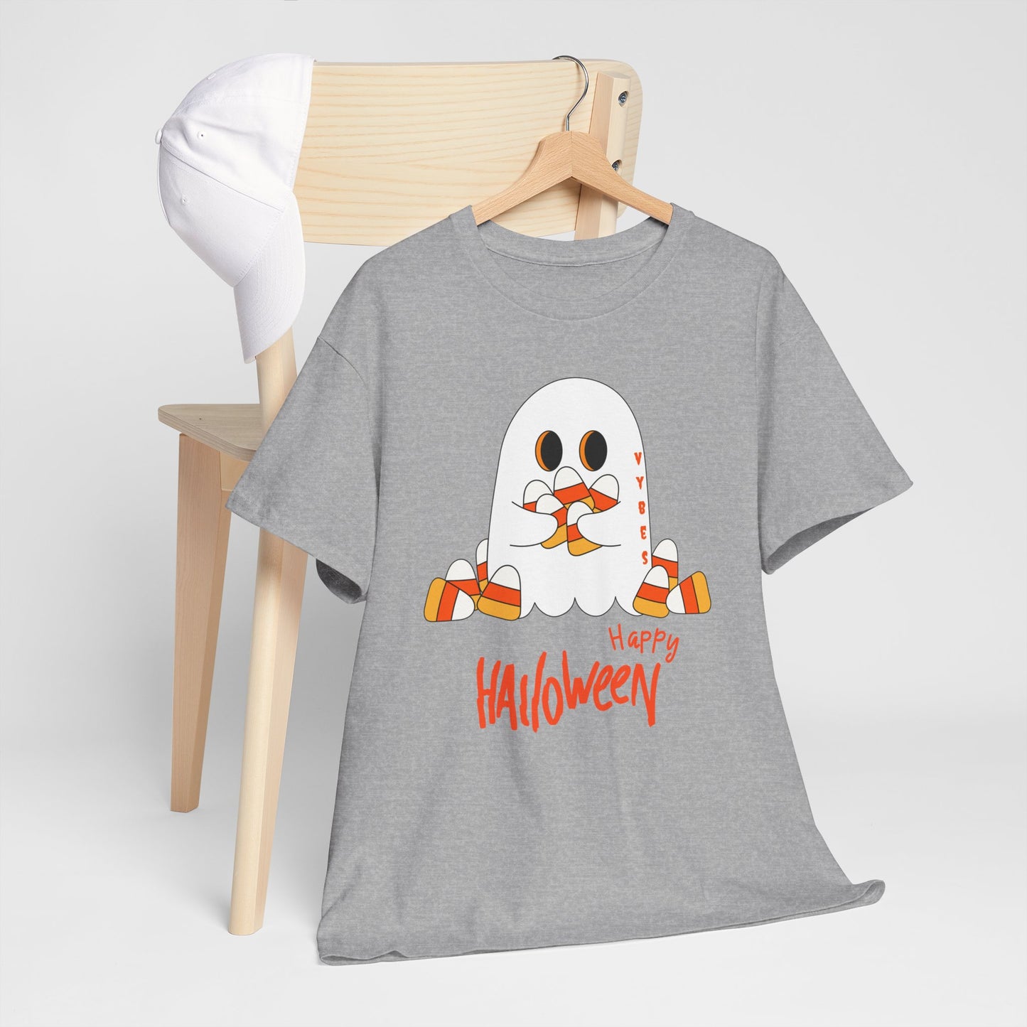 Candy Corn Ghost Vybes Tshirt