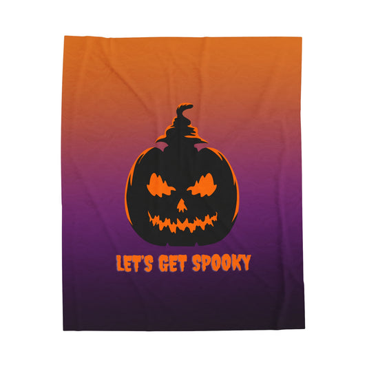Let's Get Spooky Velveteen Plush Blanket