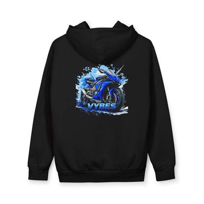 Blue Sportbike Heavyweight Hoodie