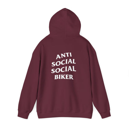 Anti Social Social Biker Hoodie