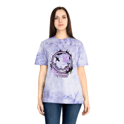 Tie-Dye Drip Smiley VYBES T-Shirt